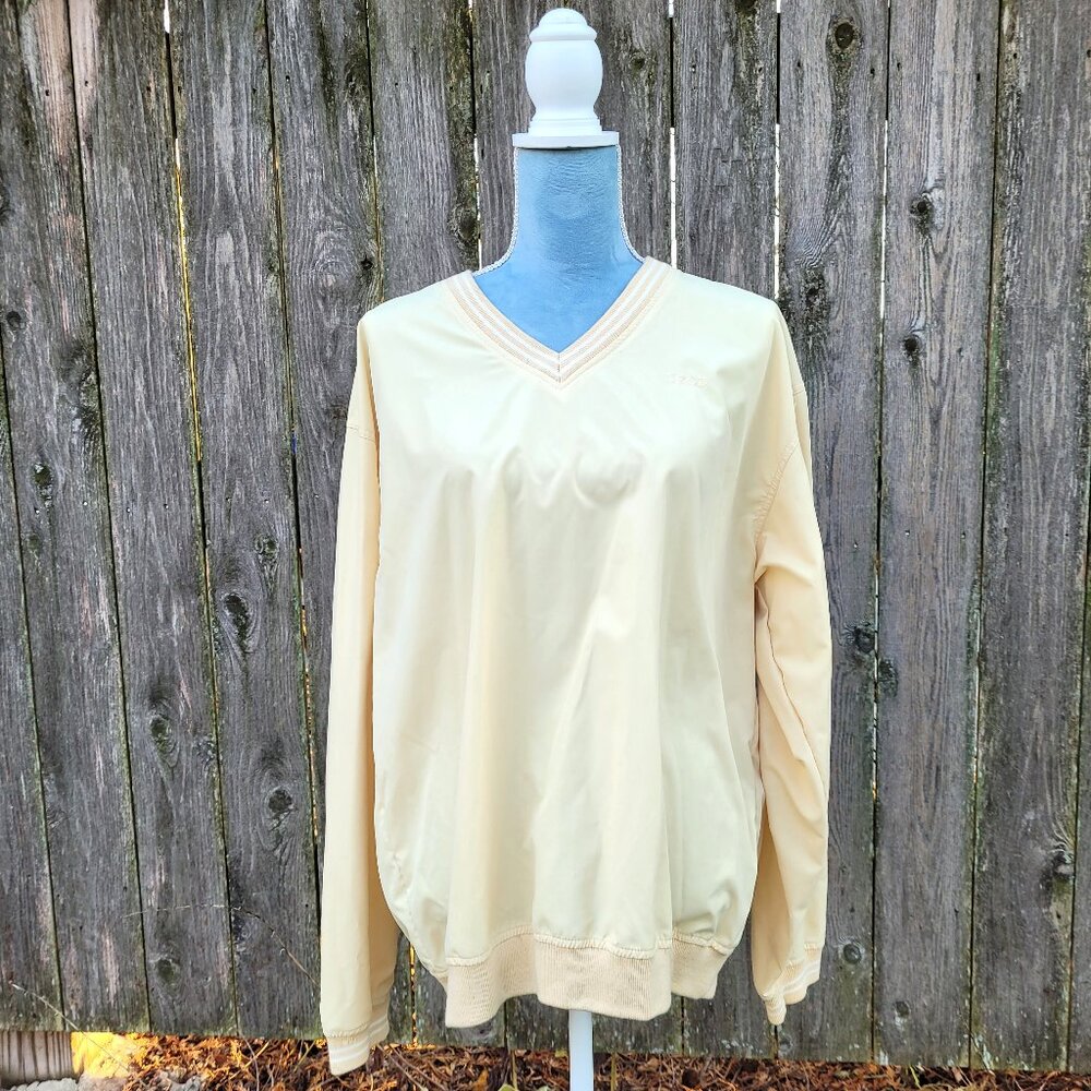 Vintage NWT IZOD Golf Wind protector Stain Resistant Teflon Fabric long sleeve
